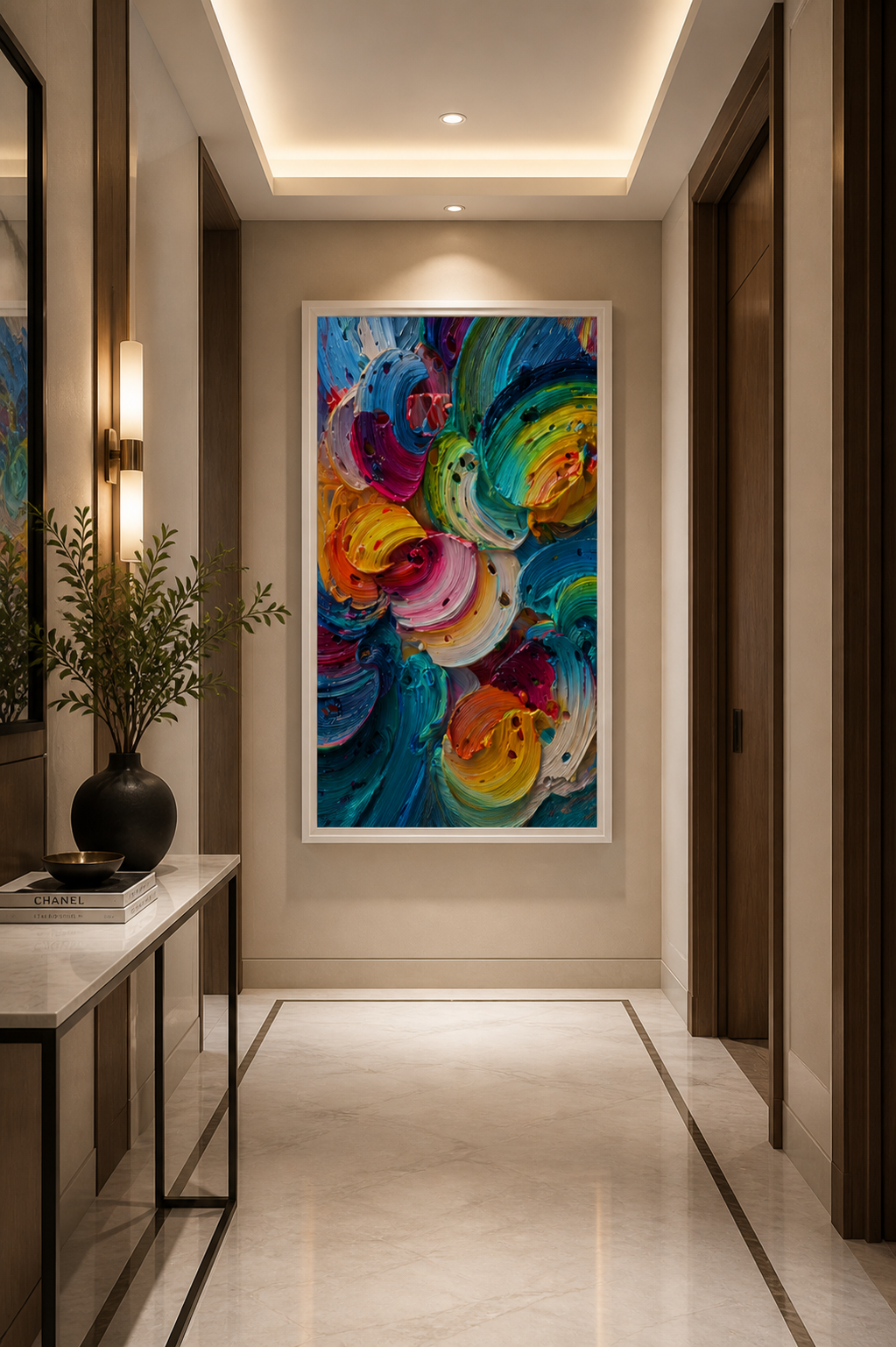 Color Symphony Framed canvas