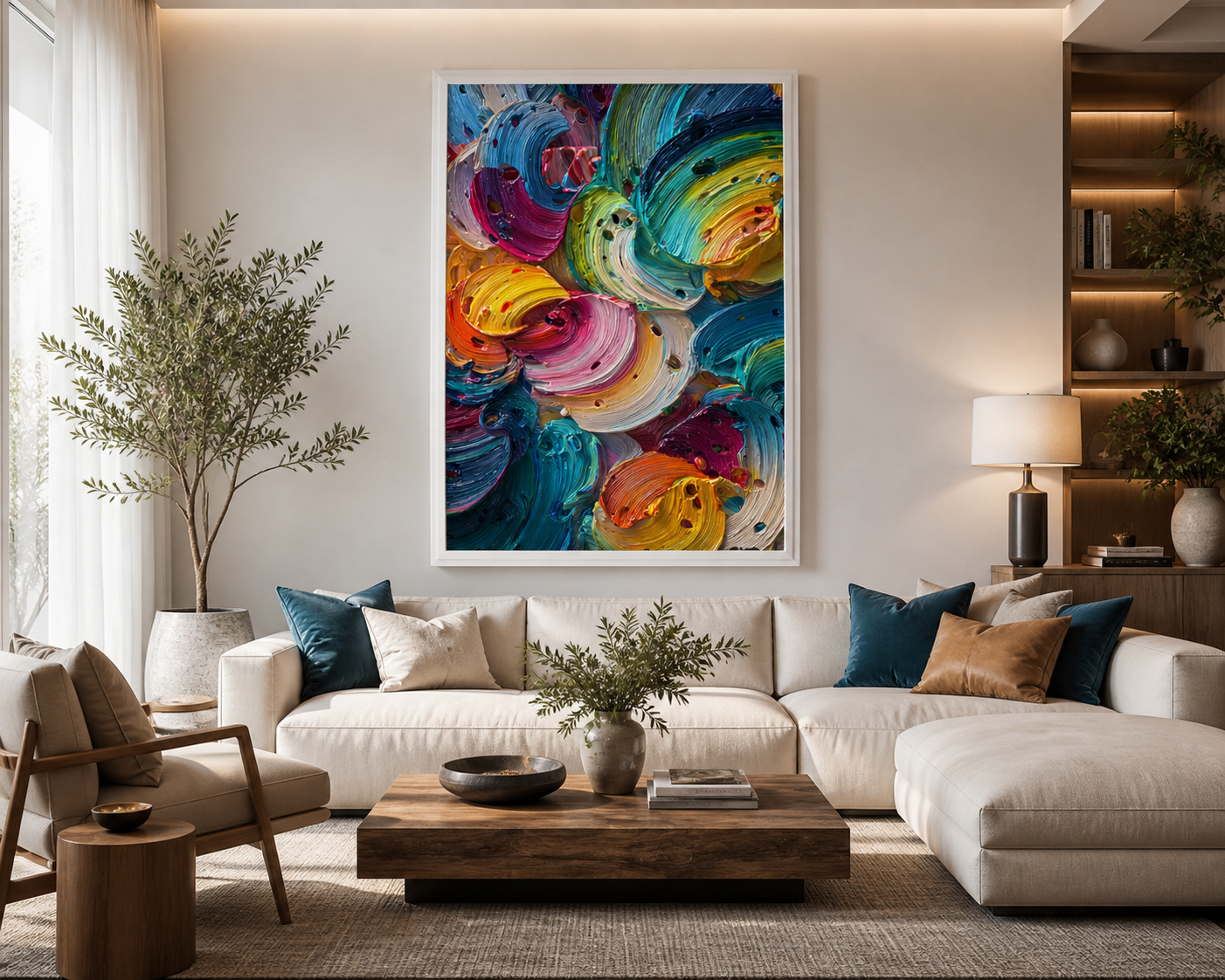Color Symphony Framed canvas