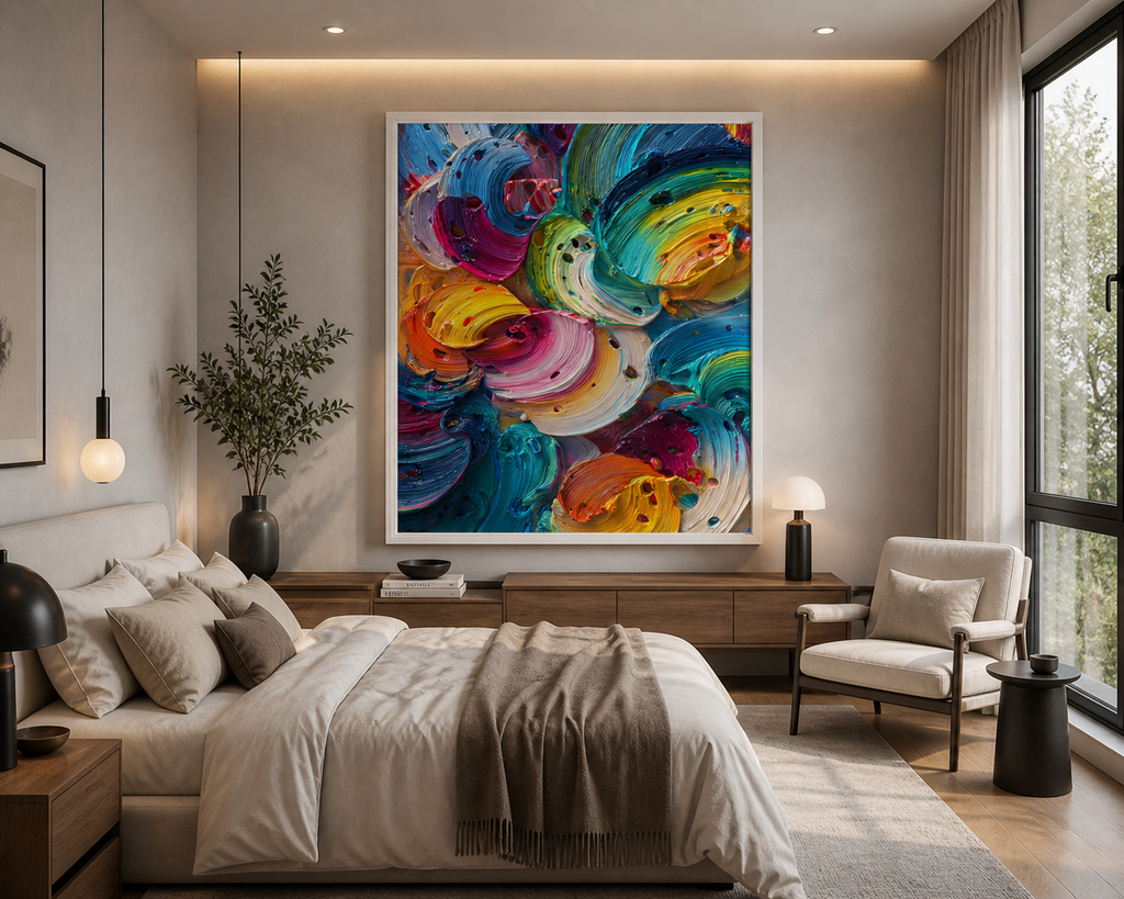 Color Symphony Framed canvas