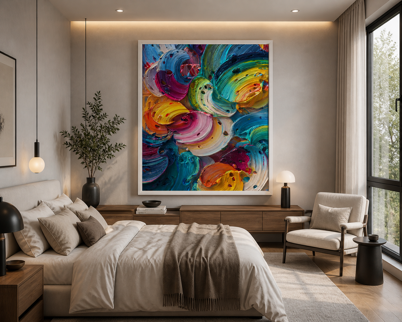 Color Symphony Framed canvas