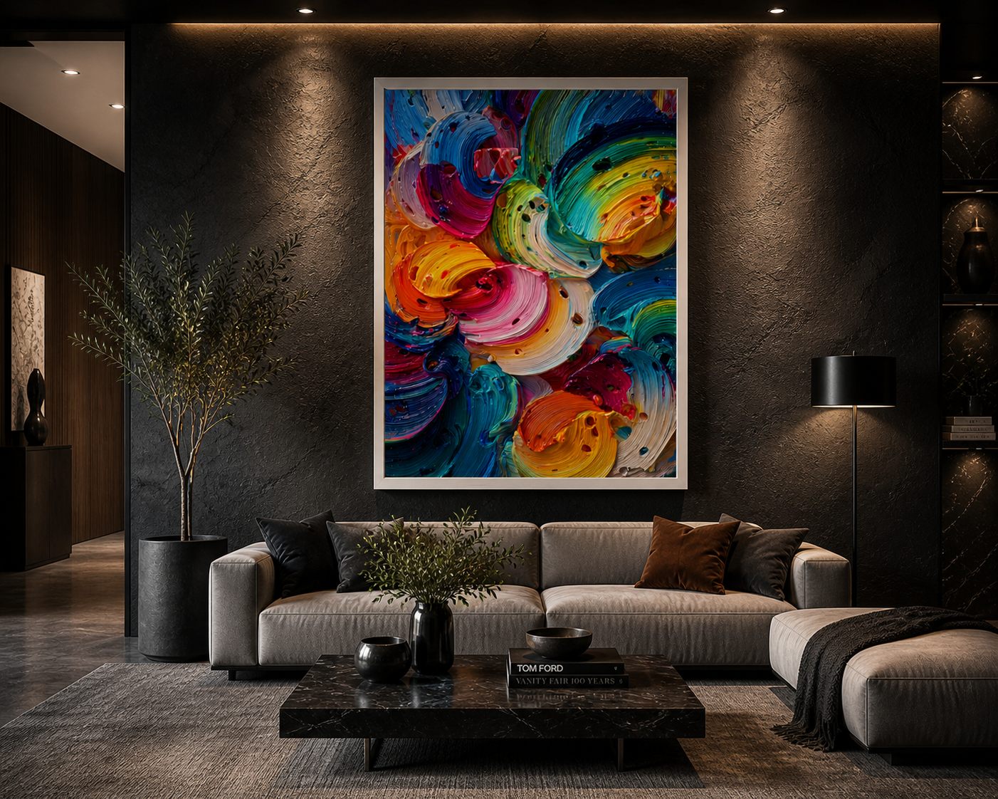 Color Symphony Framed canvas