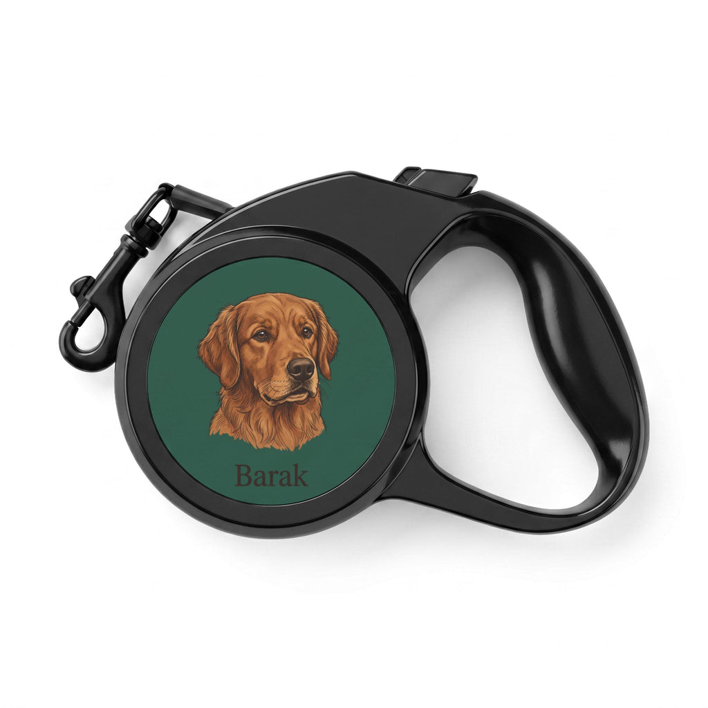Personalized Retractable Pet Leash – Custom Dog Leash with Pet Photo & Name
