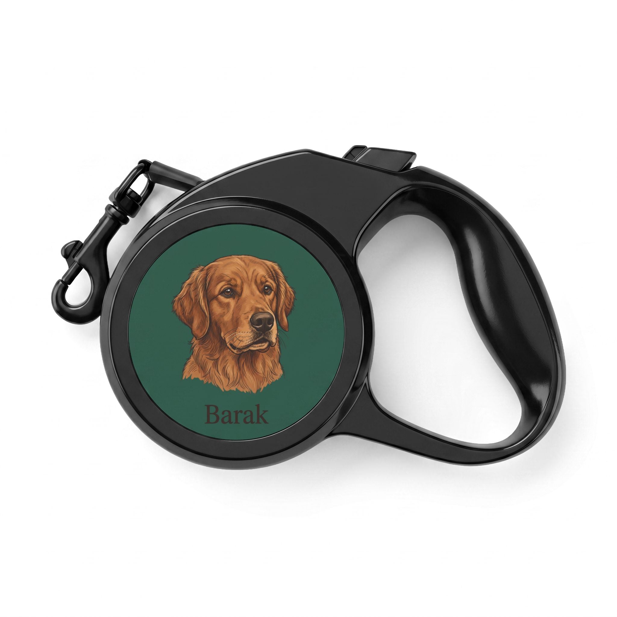 Personalized Retractable Pet Leash – Custom Dog Leash with Pet Photo & Name