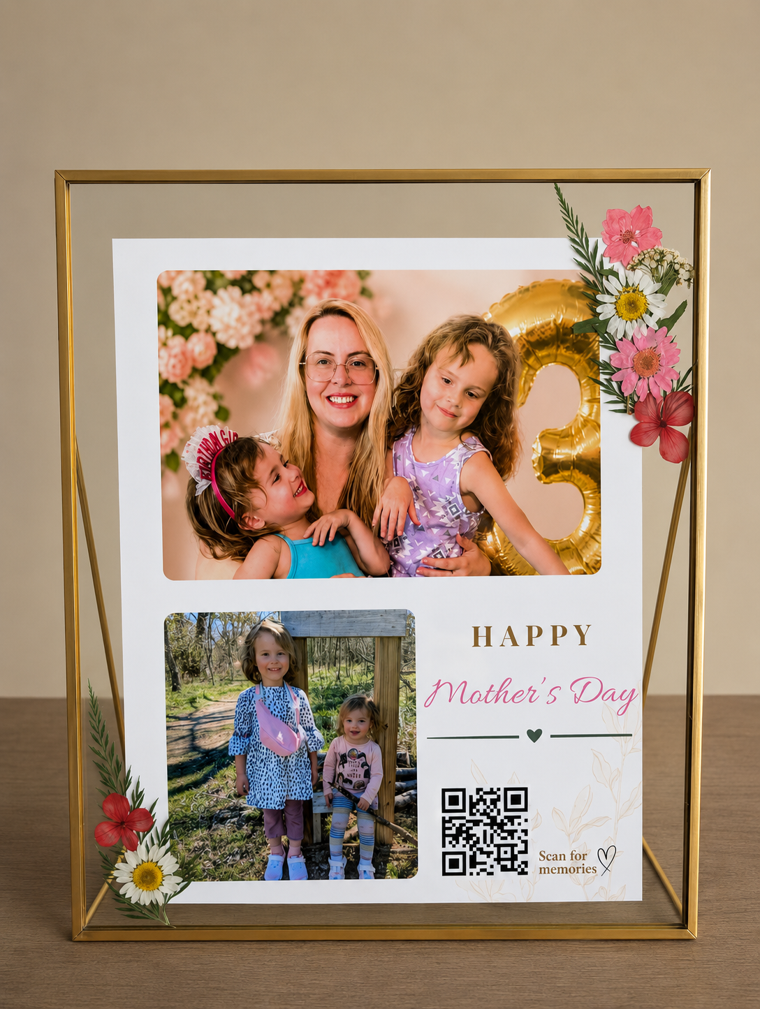 Botanical Memory Frame - Personalized Keepsake