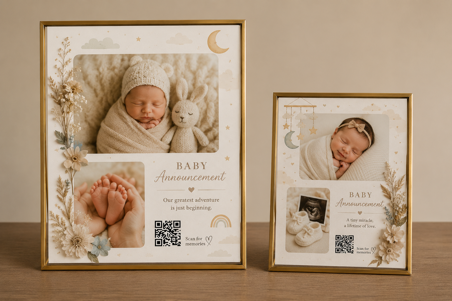 Botanical Memory Frame - Personalized Keepsake
