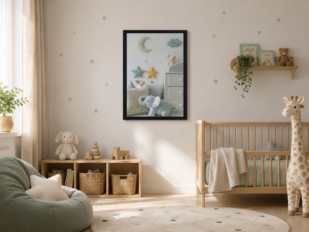 Sleepy Elephant - Frame Canvas