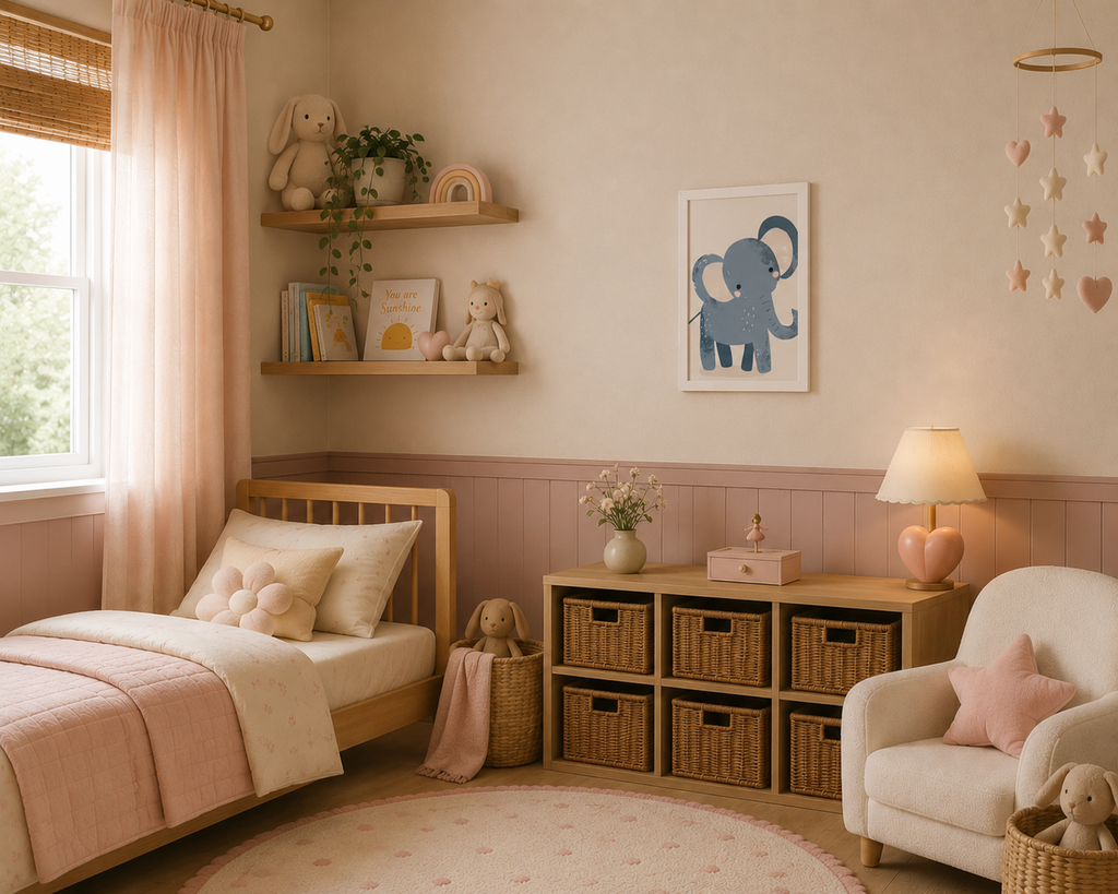 One elephant went out to play - Framed canvas