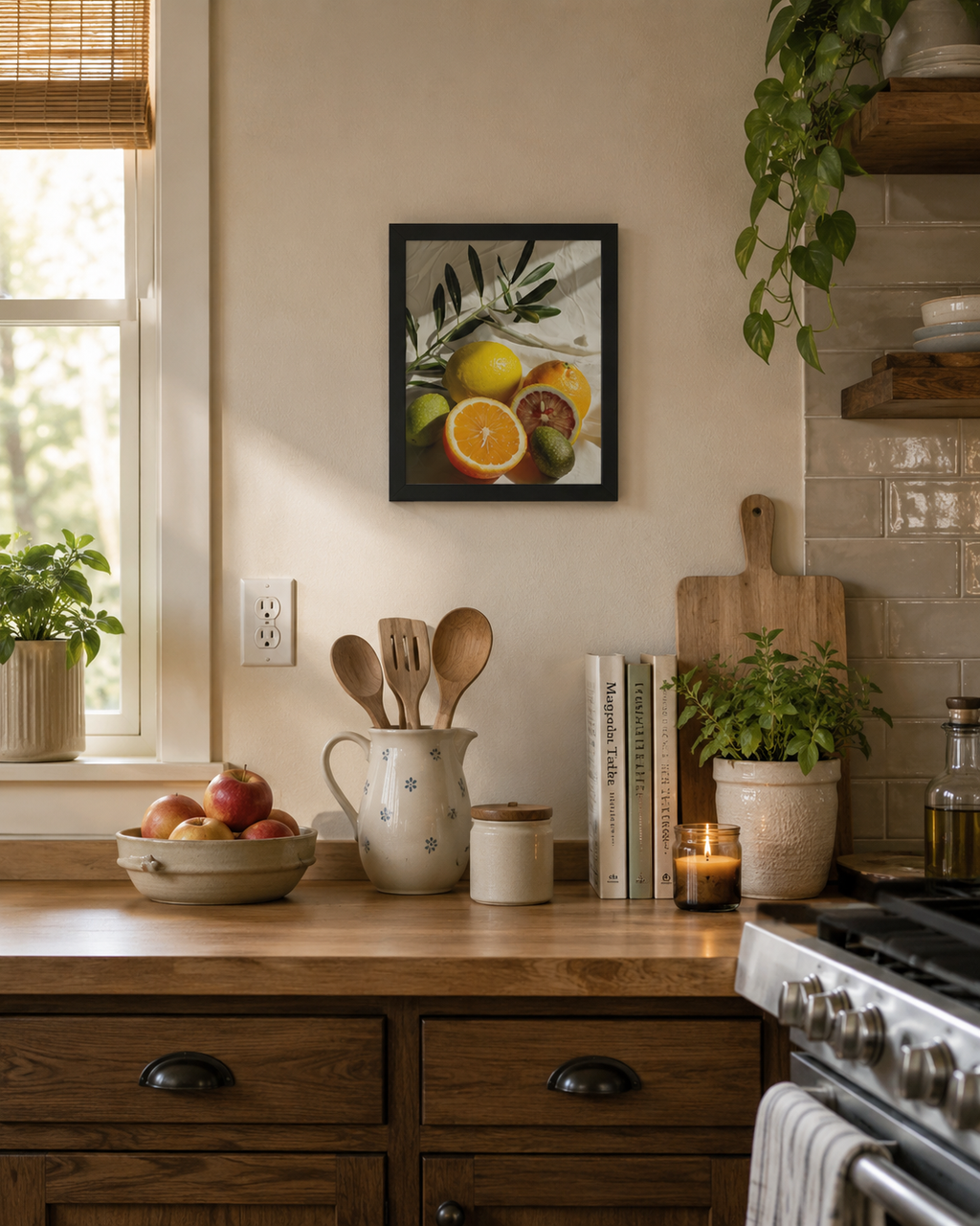 Juicy Sun - Framed poster