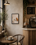 Latte & Love - Framed poster