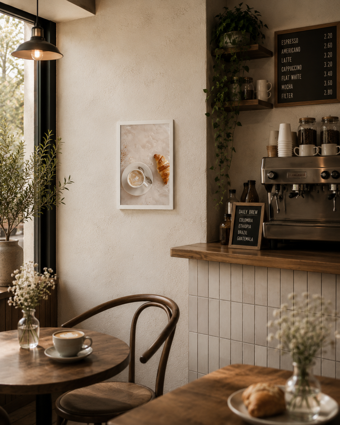 Latte & Love - Framed poster