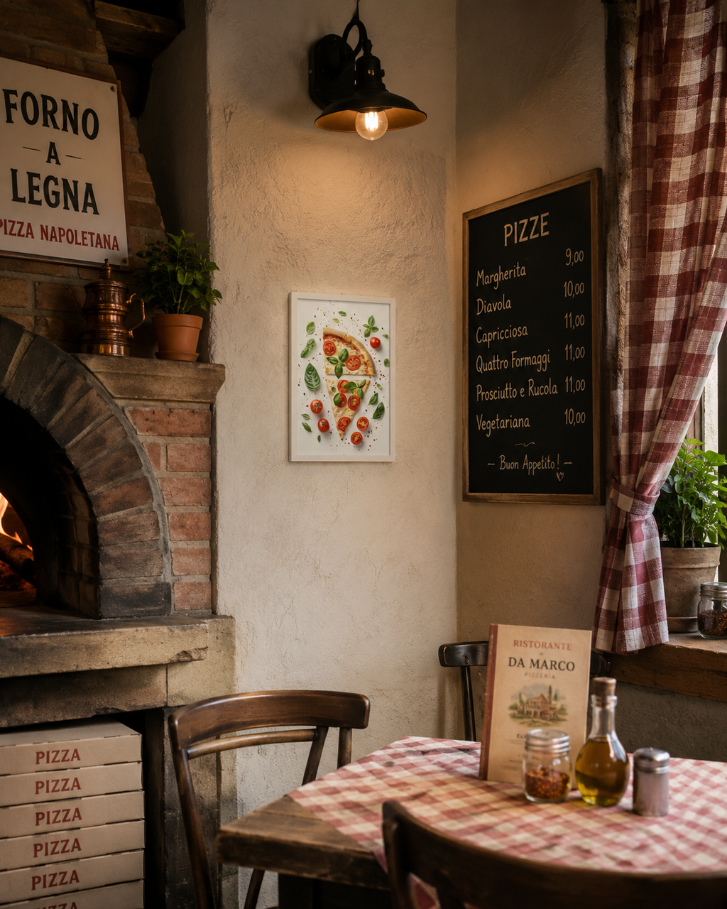 A Slice of Italy - Framed poster
