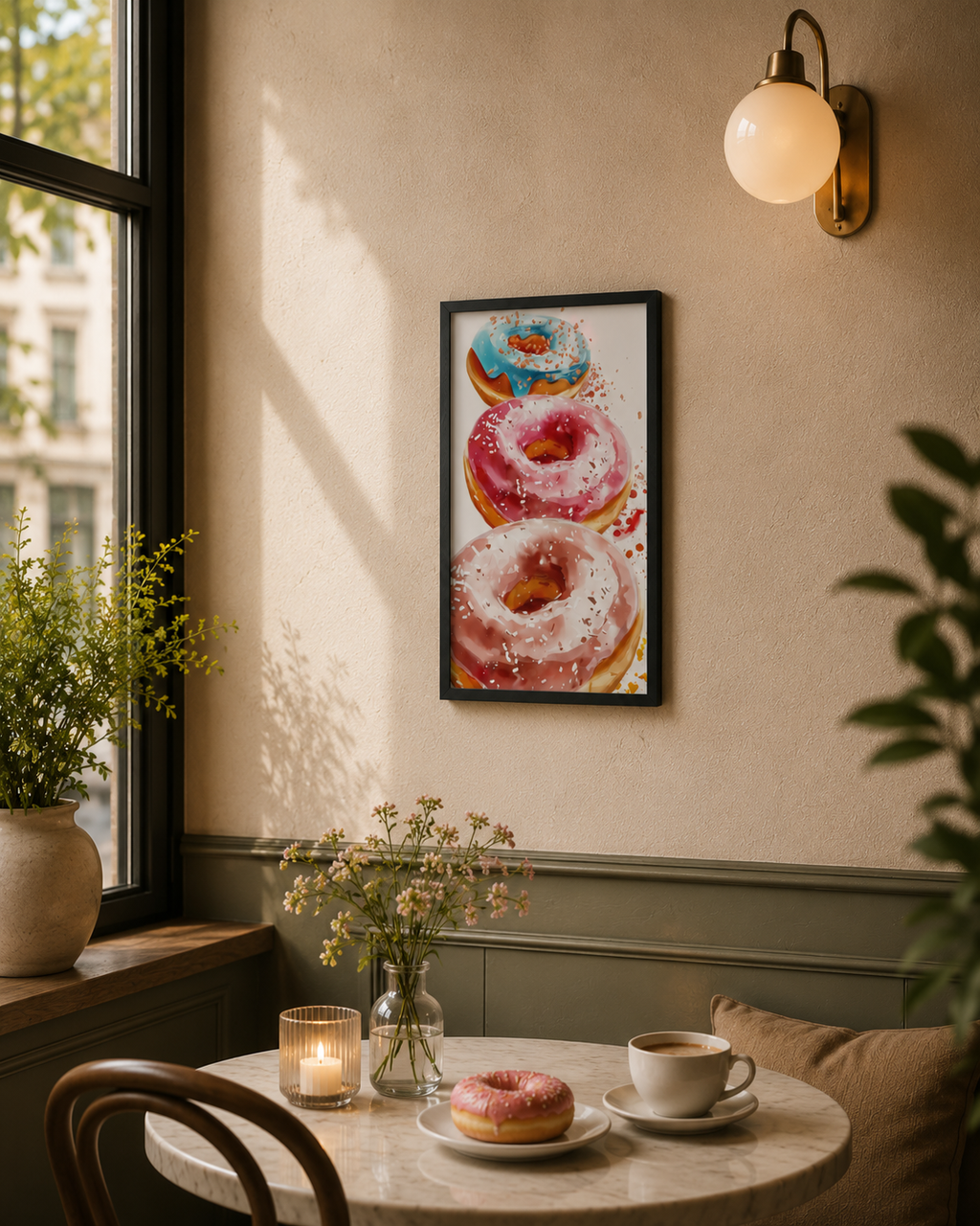 Frosted Drama - Framed poster
