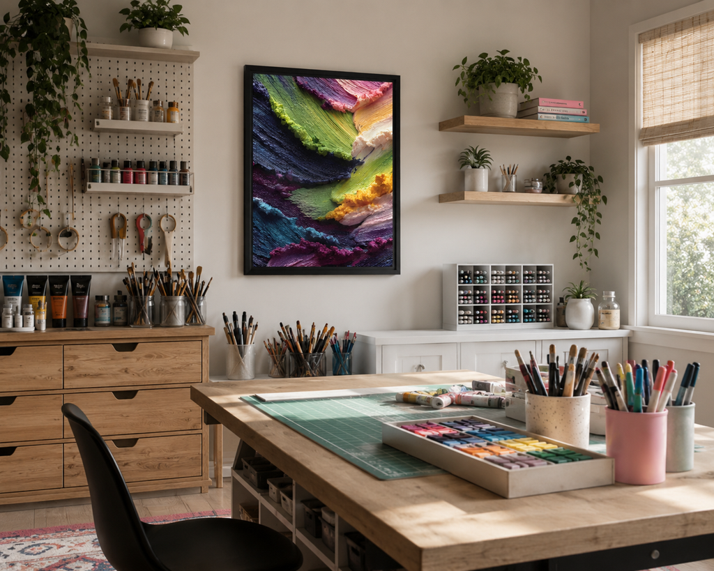 Color Therapy - Framed Canvas