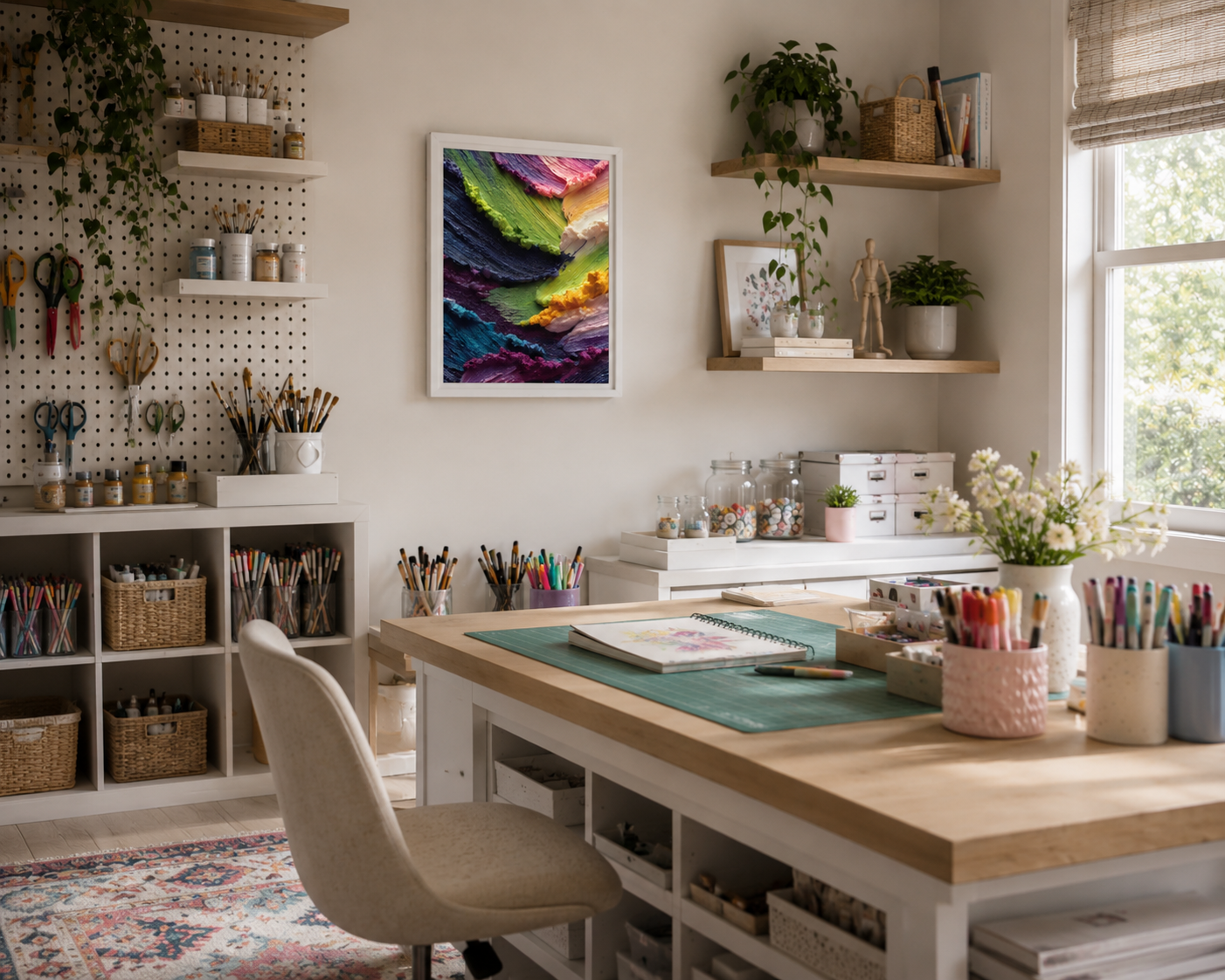 Color Therapy - Framed Canvas