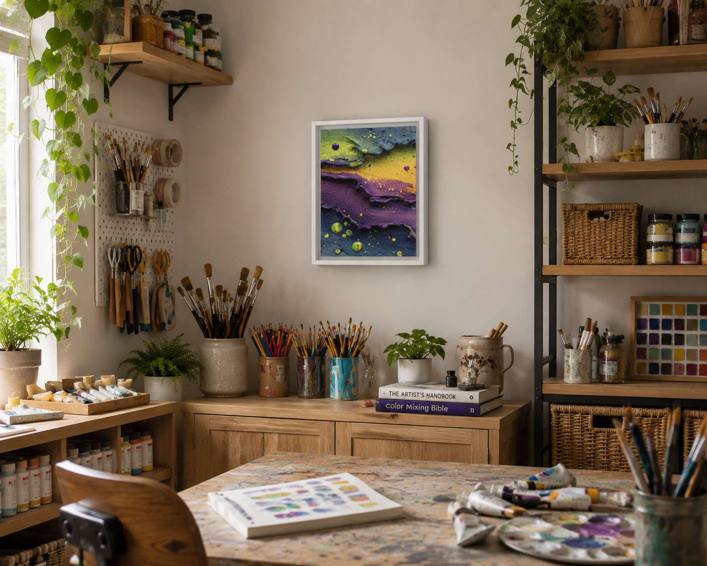 Electric Melt - Framed Canvas