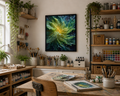 The Ocean Exploded - Framed canvas