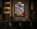 Silk in Motion - Framed canvas