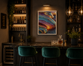 When Lava Became Glam - Framed canvas