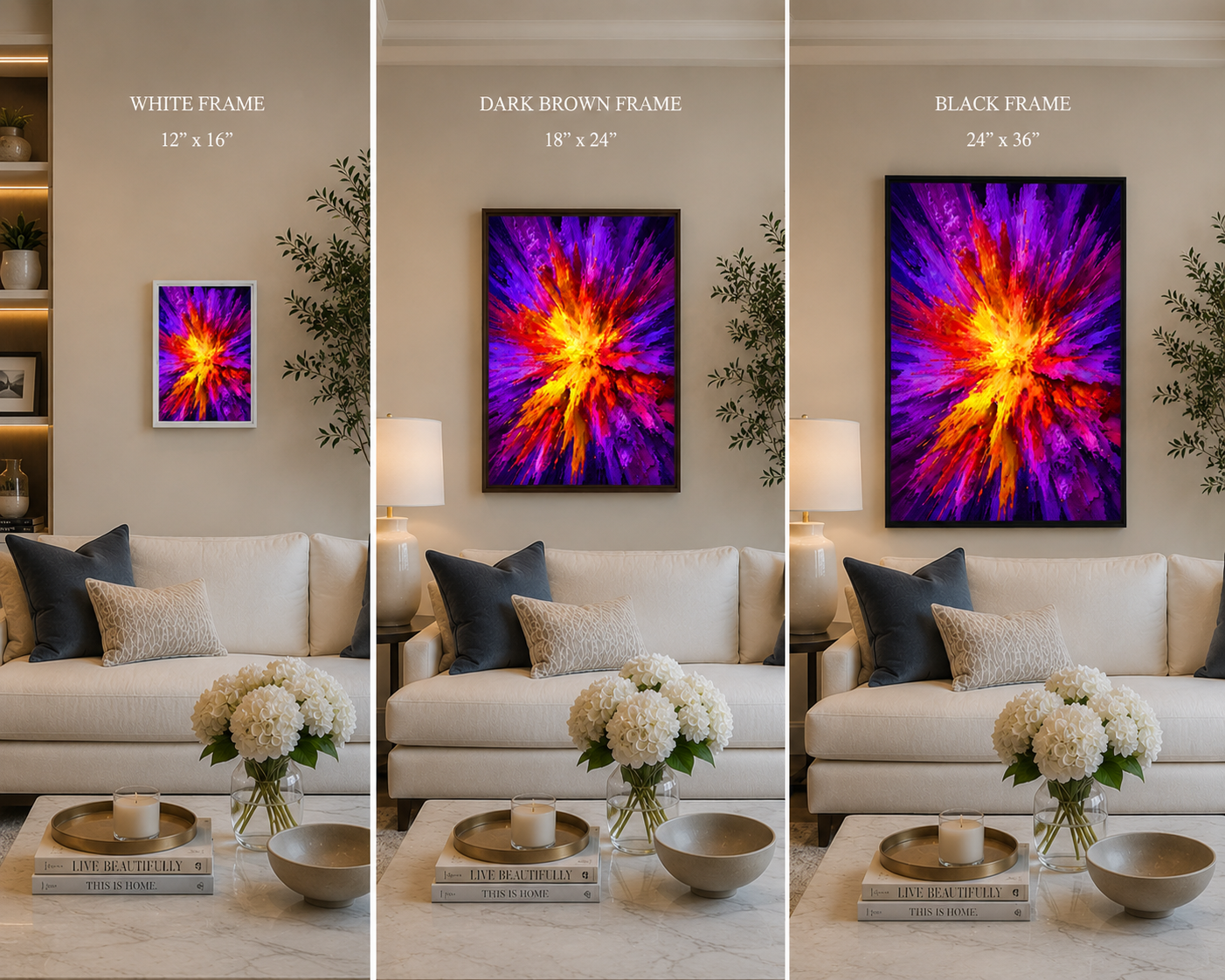 The Universe Sneezed - Framed canvas