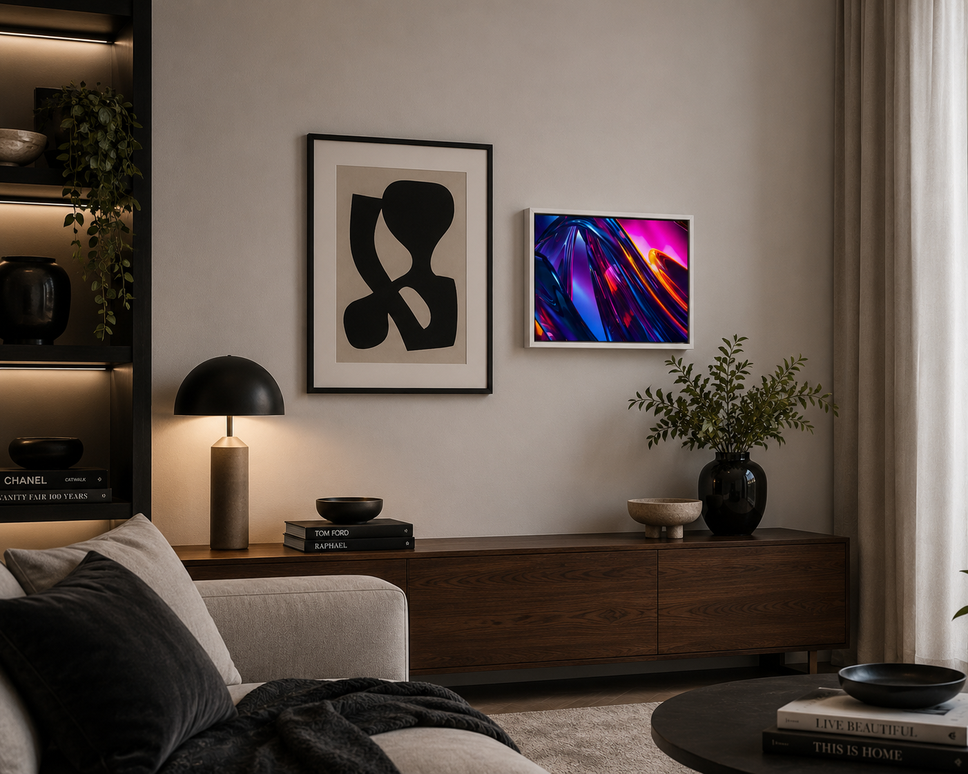 Future Flow - Framed canvas
