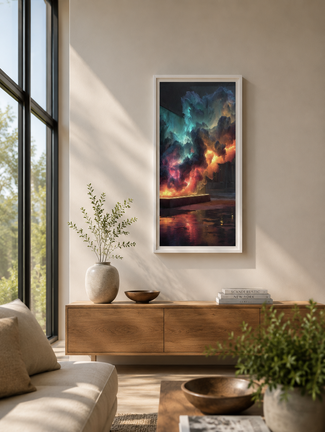 This Corner Has Its Life Together - Framed canvas