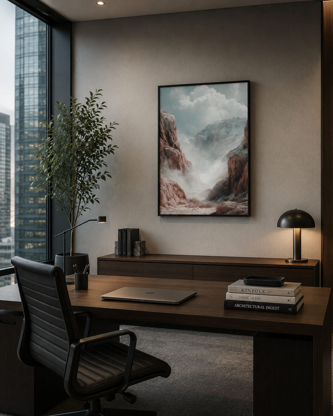 Mountains of Unread Emails - Frame Canva