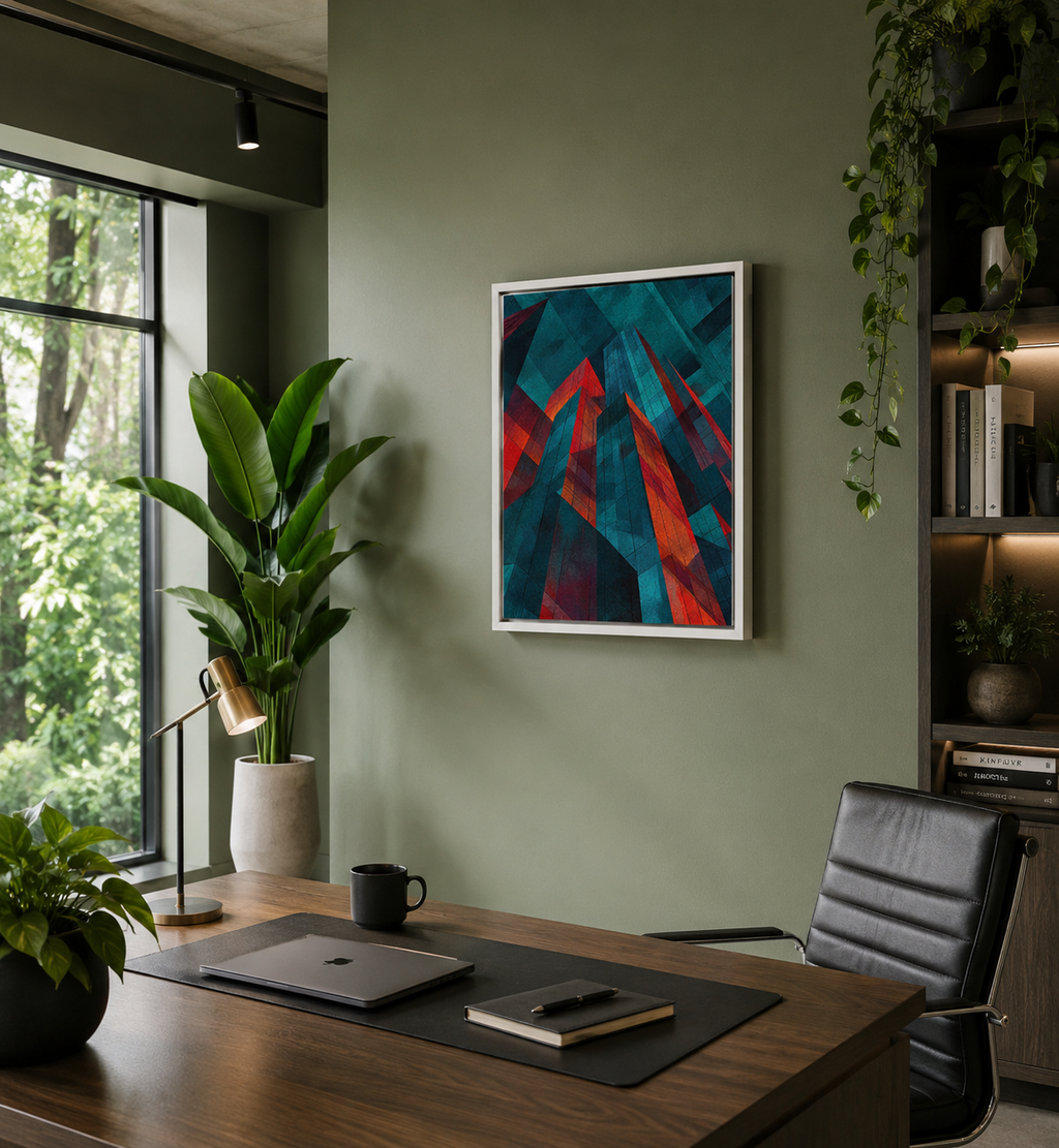 The City at 2x Speed - Framed canvas