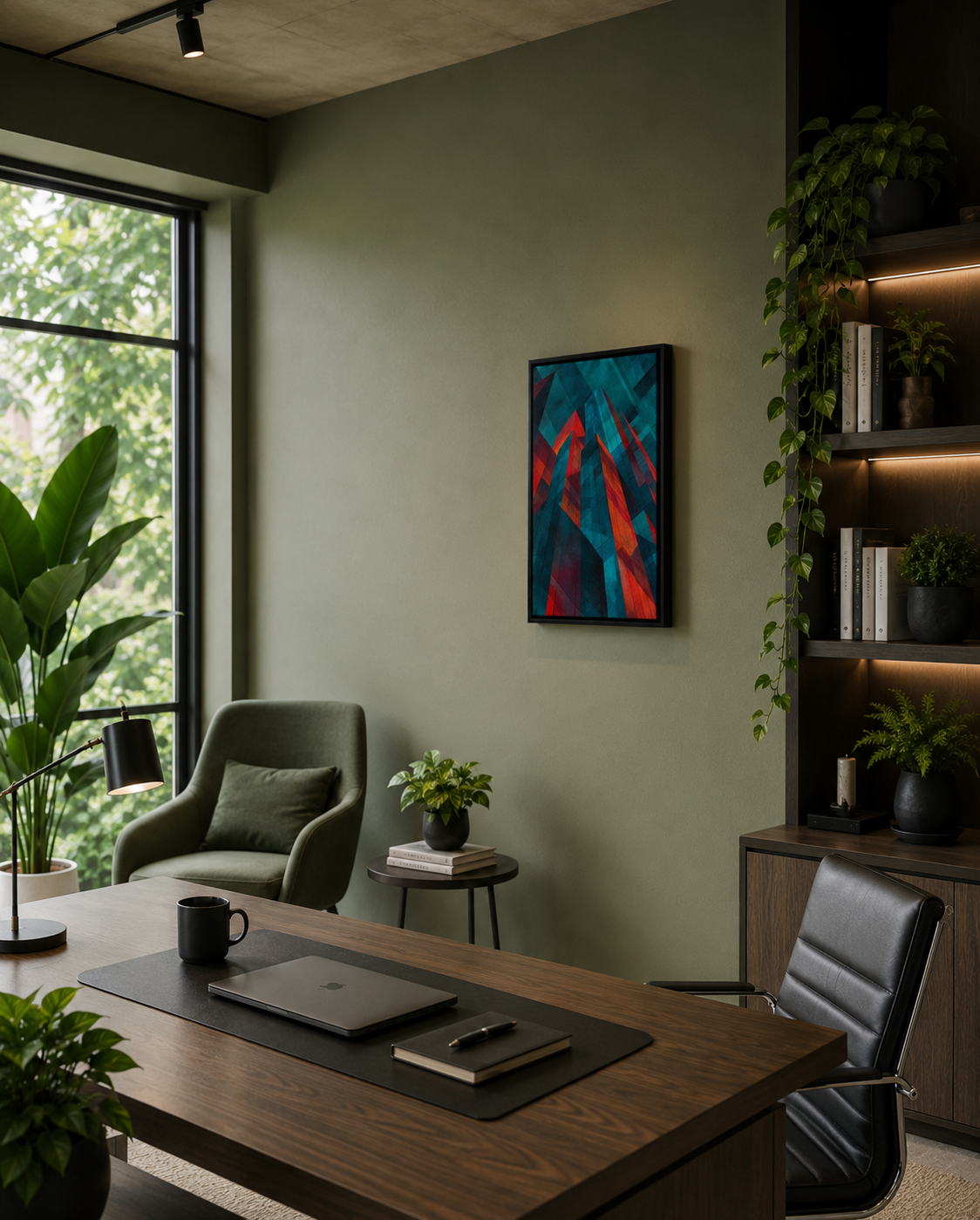 The City at 2x Speed - Framed canvas