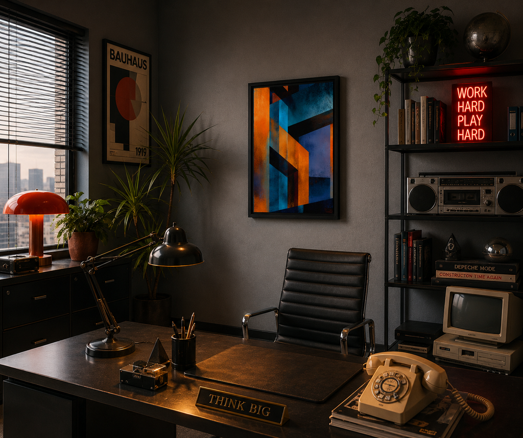 The Future Called… It Wants Its Colors Back - Framed canvas