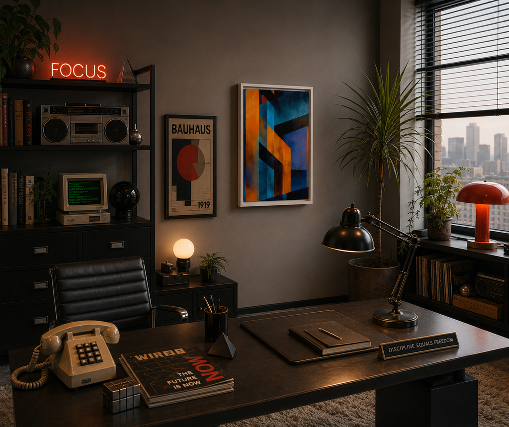 The Future Called… It Wants Its Colors Back - Framed canvas