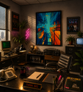 Too Many Deadlines, Not Enough Pixels - Framed canvas
