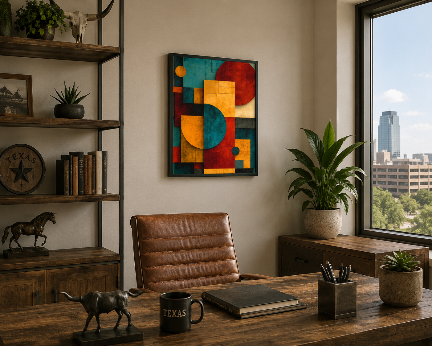 Tex-Mex but Make It Abstract - Framed canvas