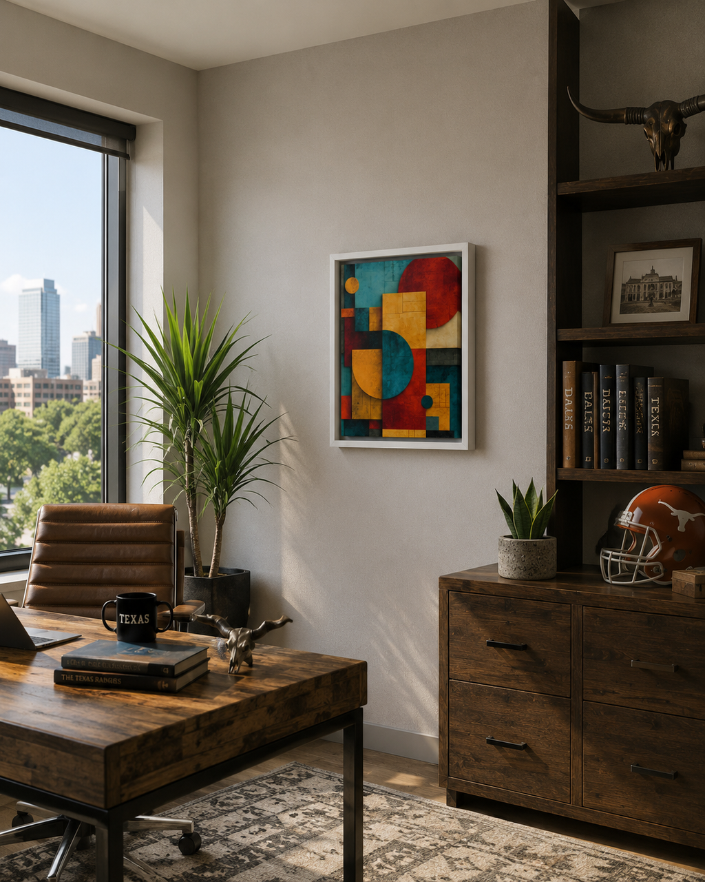 Tex-Mex but Make It Abstract - Framed canvas