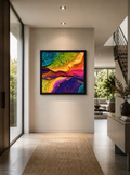 The Colors Won the Argument - Framed canvas