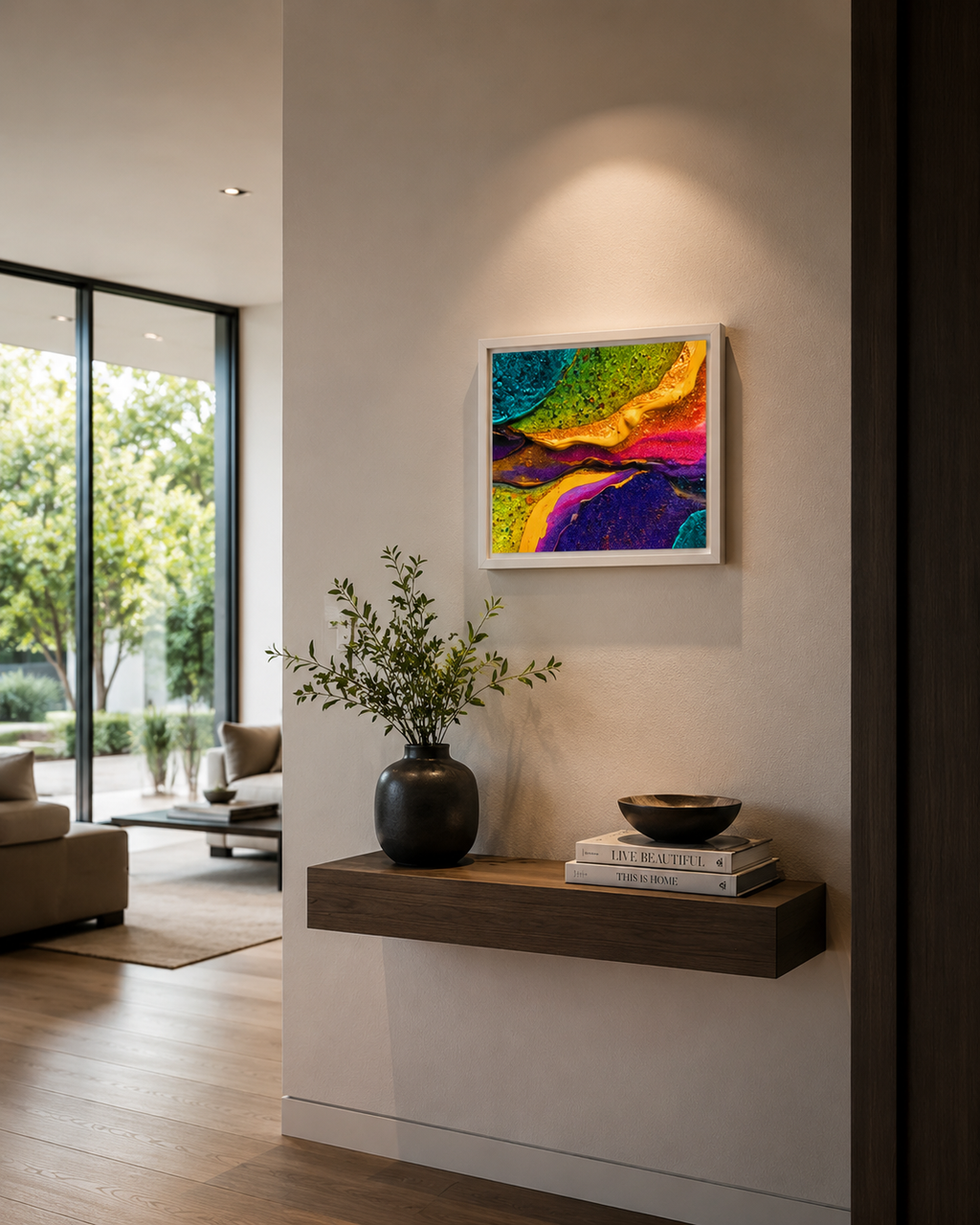 The Colors Won the Argument - Framed canvas