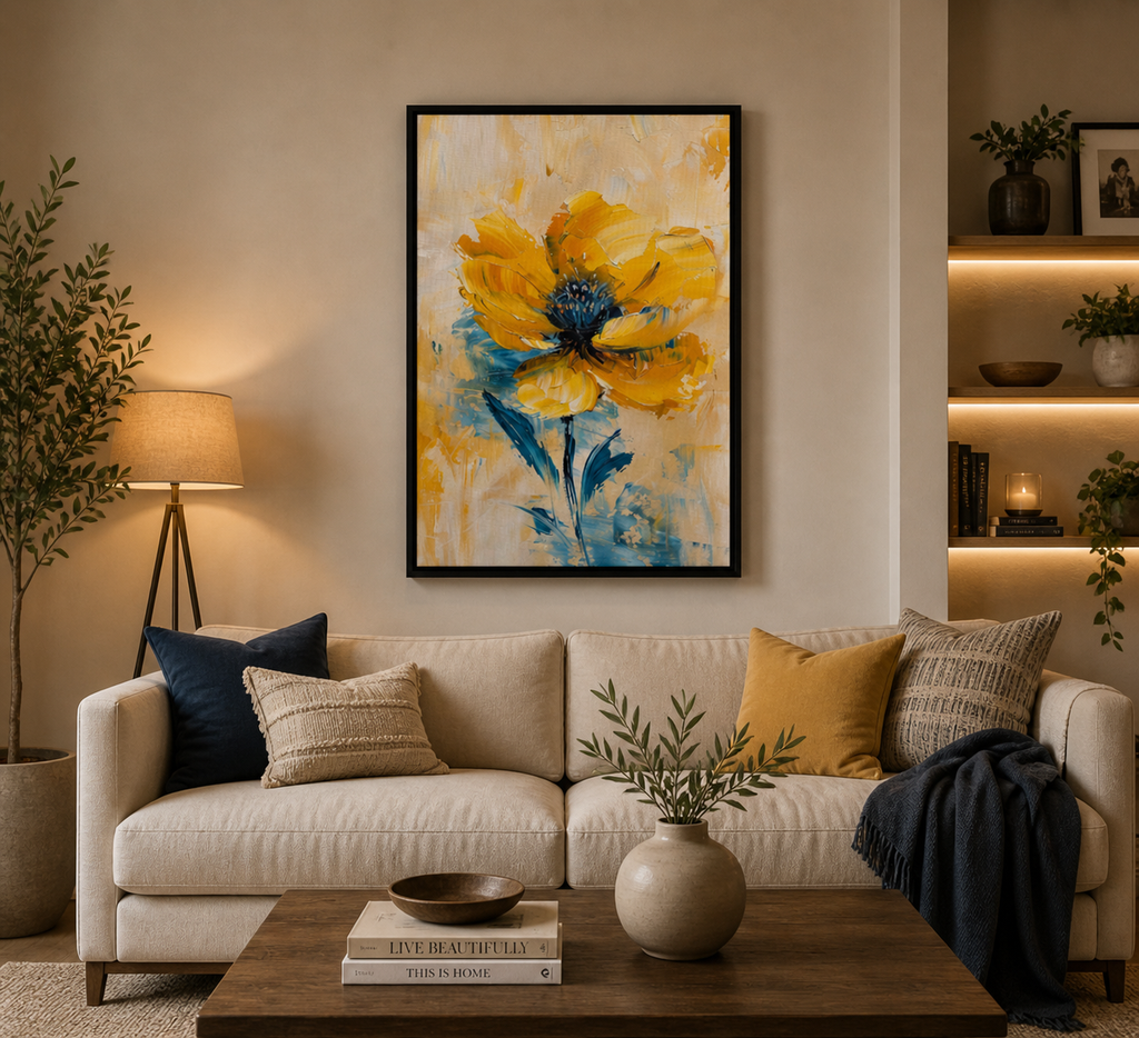 Yellow Rose - Frame Canva