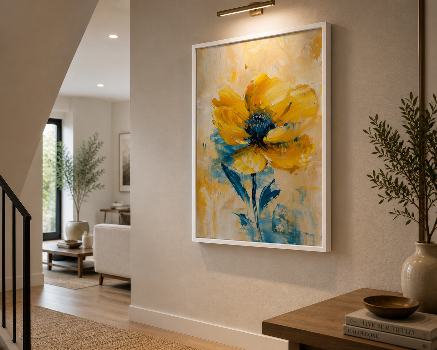 Yellow Rose - Frame Canva