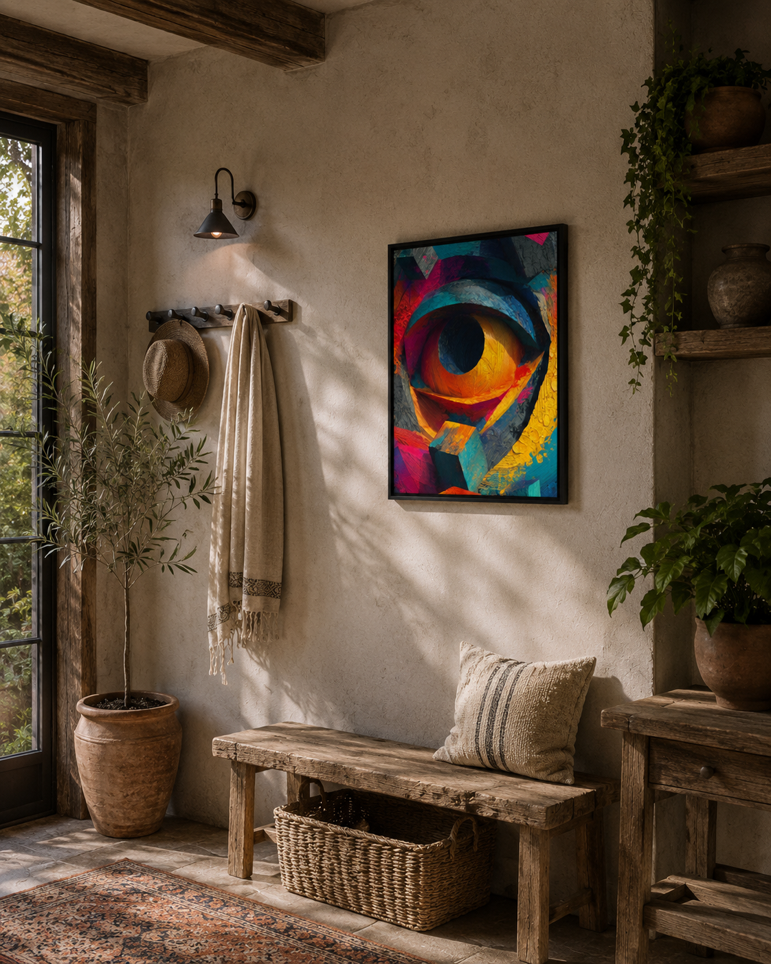 Observant Eye - Framed canvas