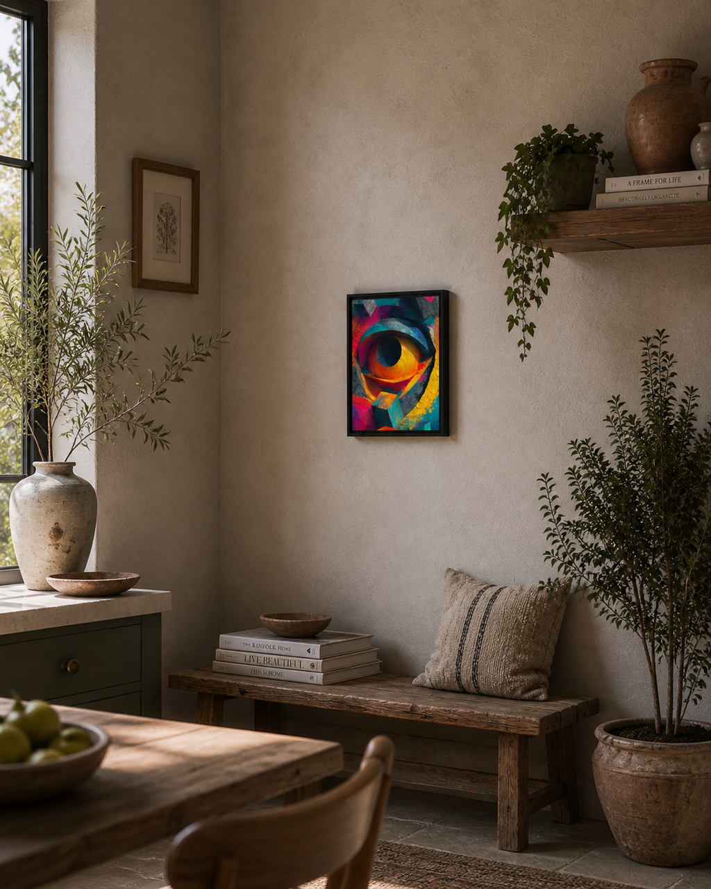 Observant Eye - Framed canvas