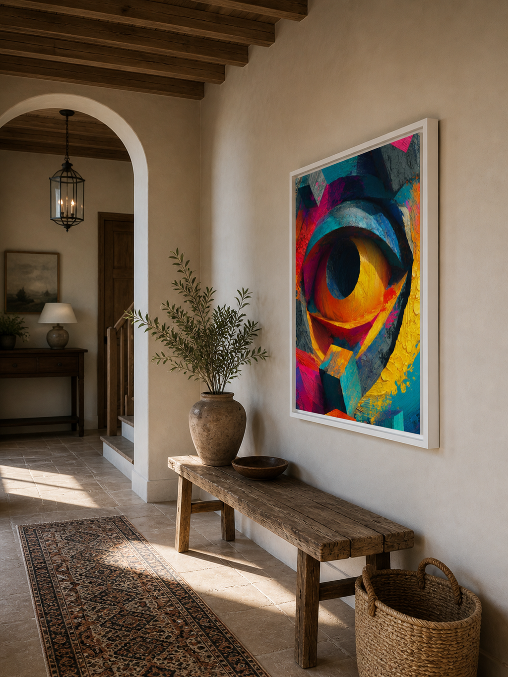 Observant Eye - Framed canvas