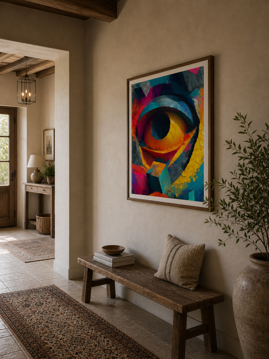 Observant Eye - Framed canvas