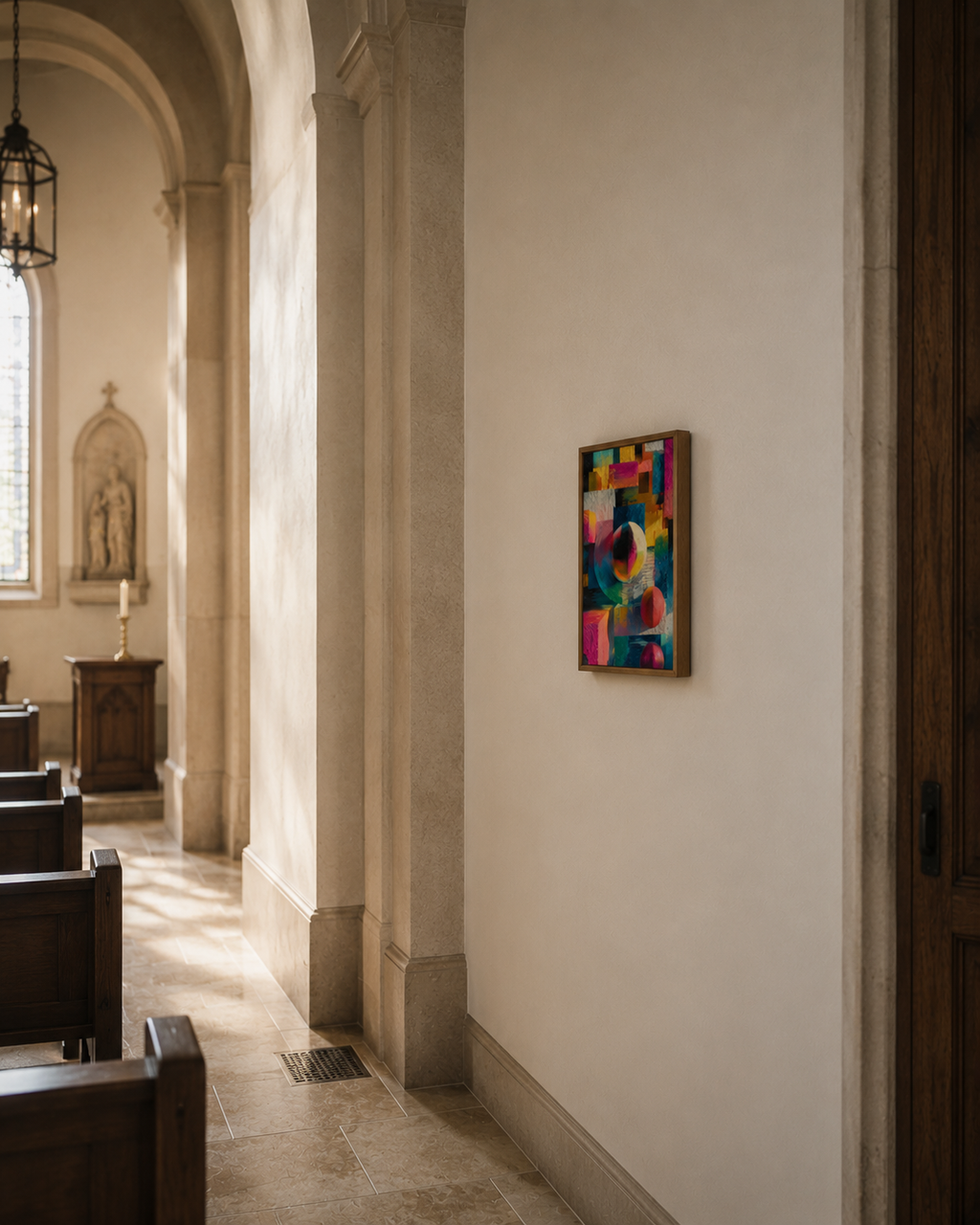Many Squares - Framed canvas