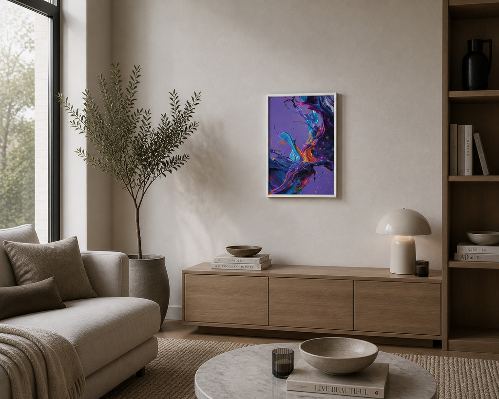 Purple Space - Frame Canvas