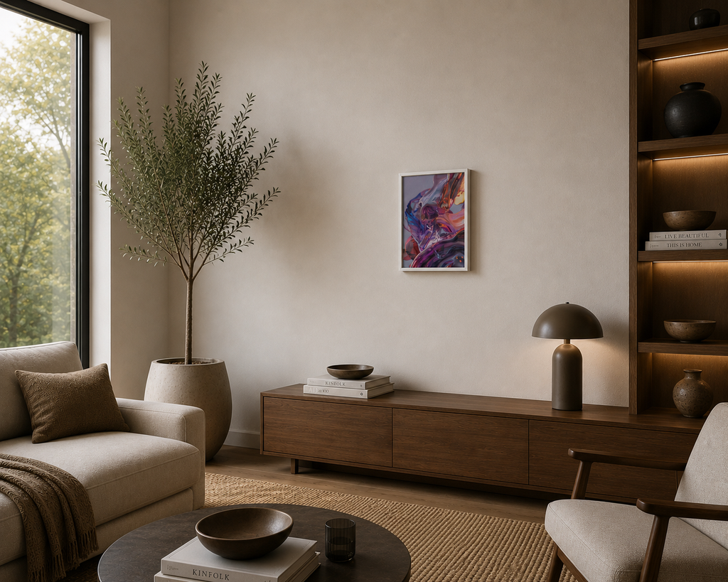 Oily Purple - Frame Canvas