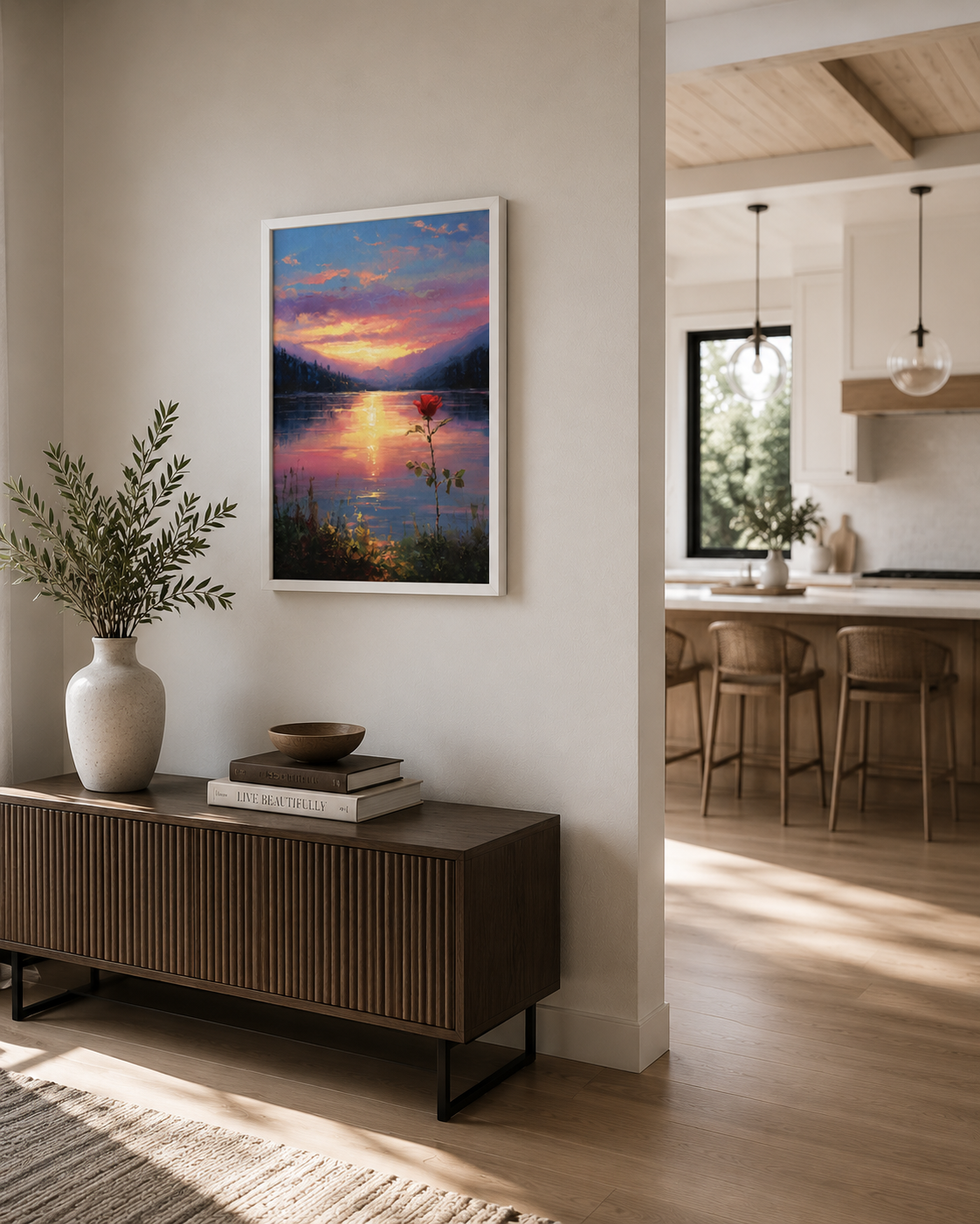 A Rose Is A Rose - Framed Canvas