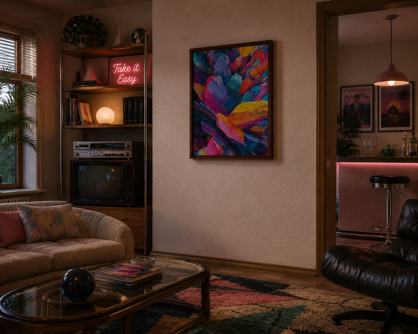Edges - Framed canvas