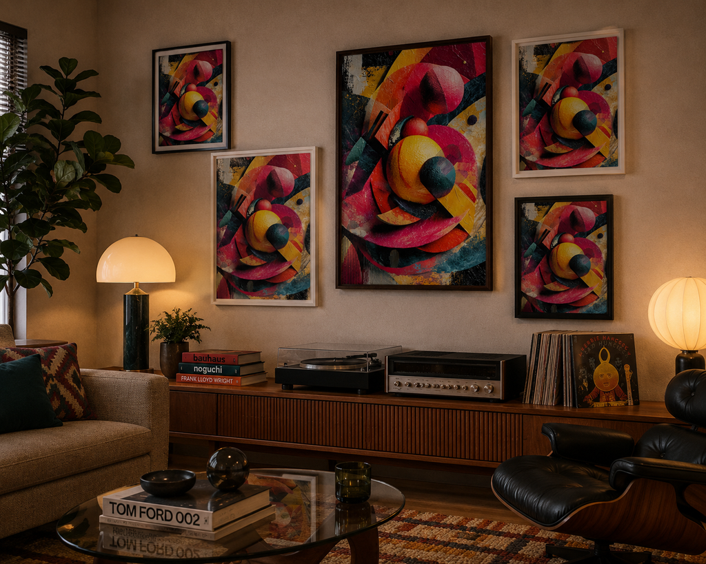 Messy - Framed canvas