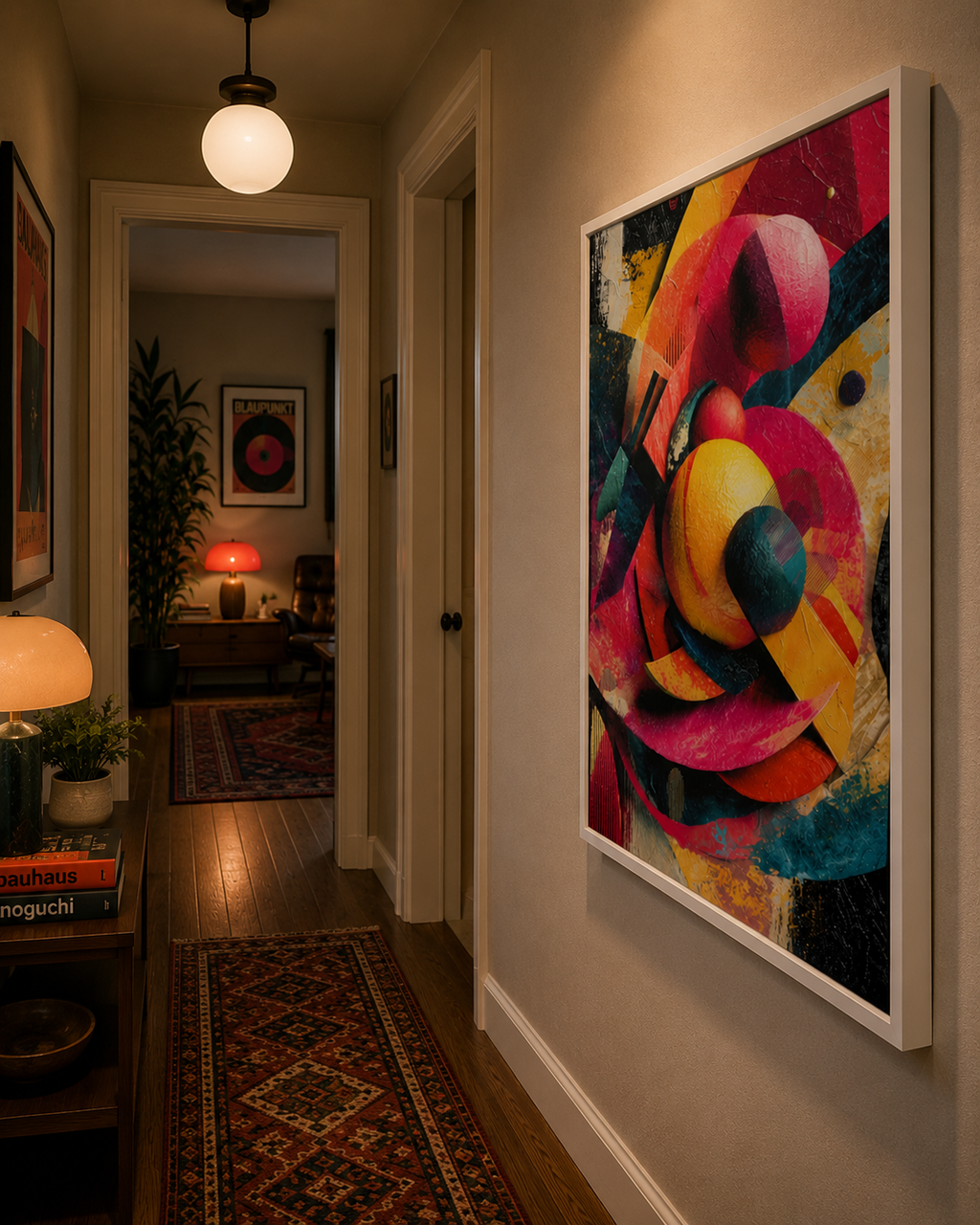Messy - Framed canvas
