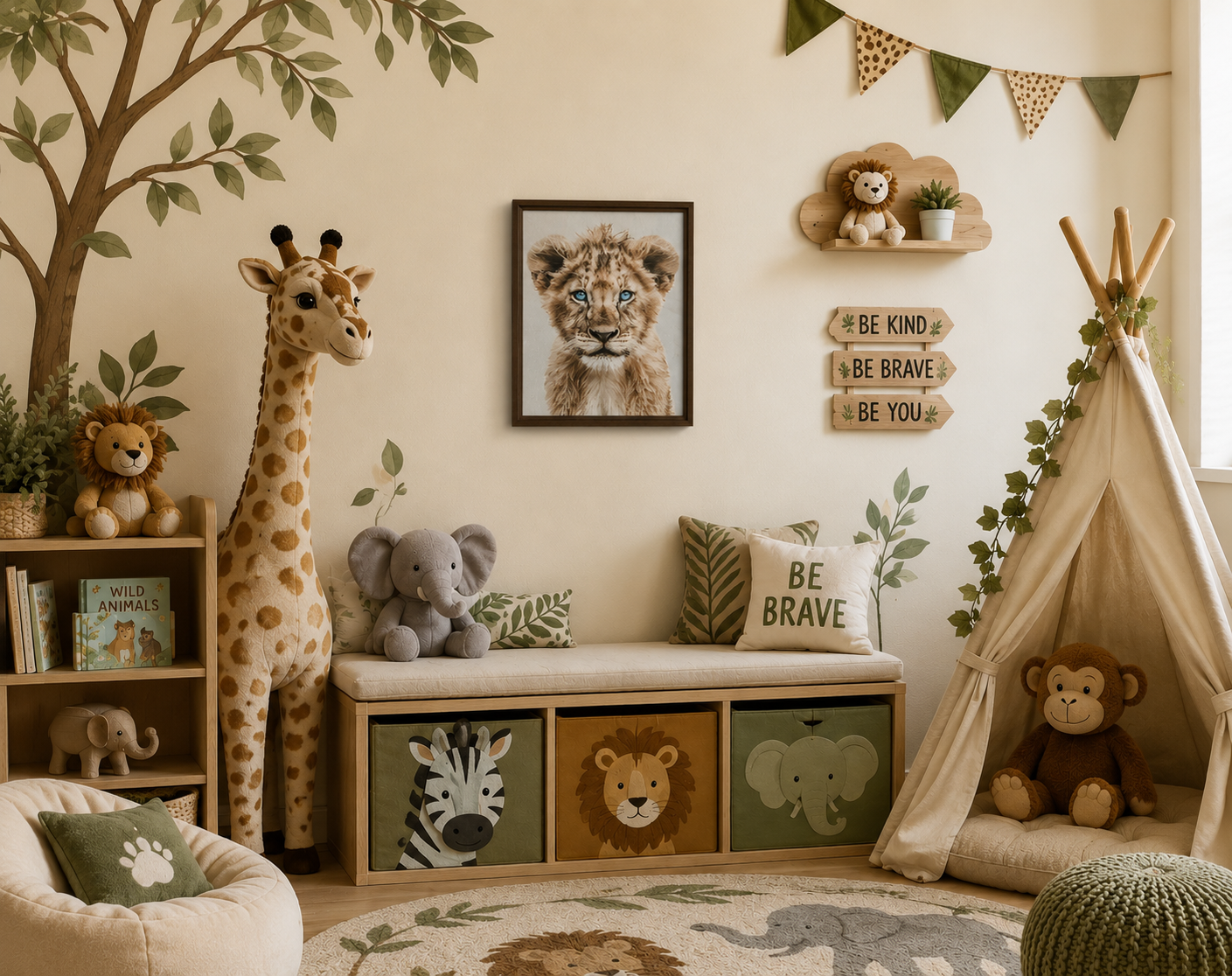 Cub - Framed canvas