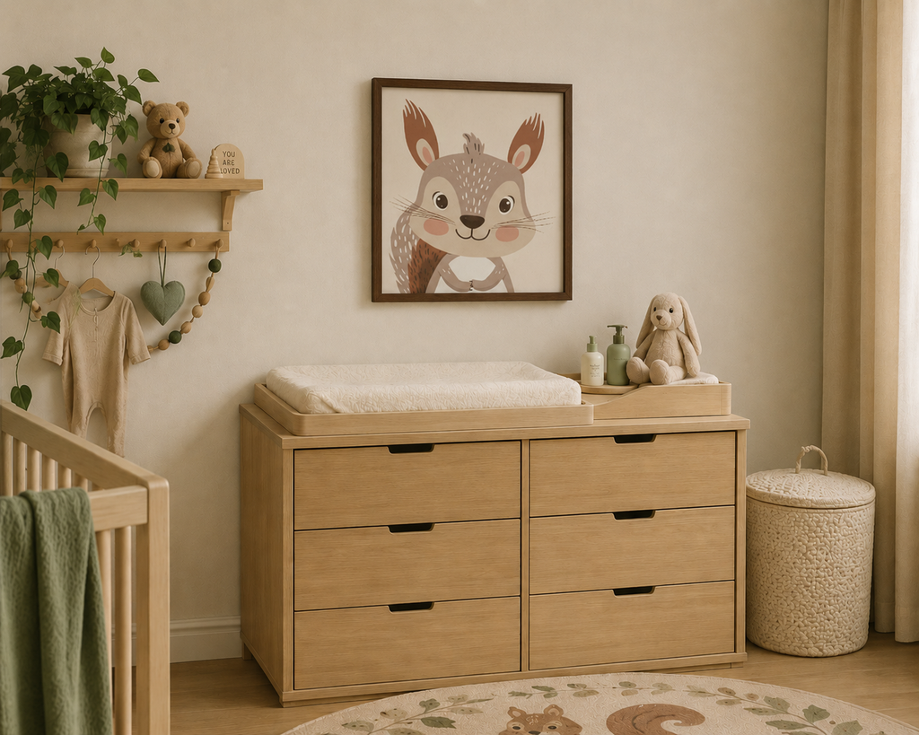 Squirrel Baby - Framed canvas